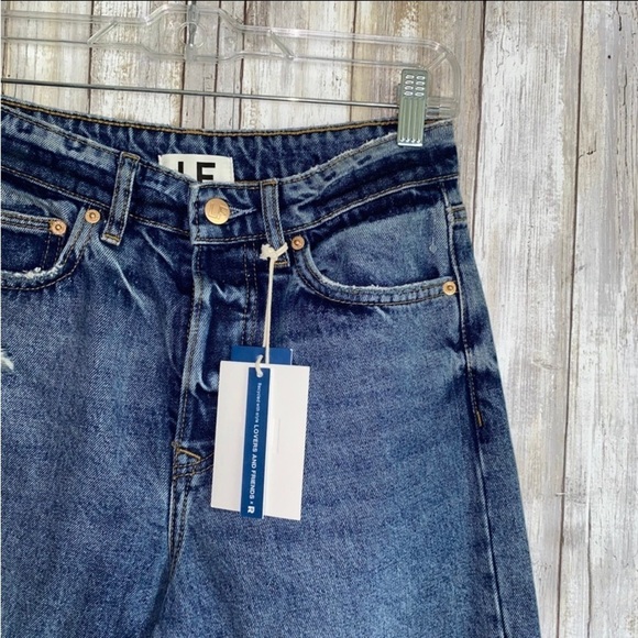 NWT Lovers + Friends Ryan High Rise Loose Straight Jeans Palm Canyon - Picture 6 of 12